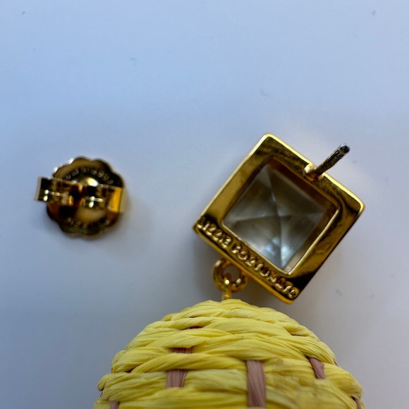 Lizzie Fortunato Paradiso Earrings Canary 18k Gold-Plated & Green Amethyst $250 - Picture 8 of 12